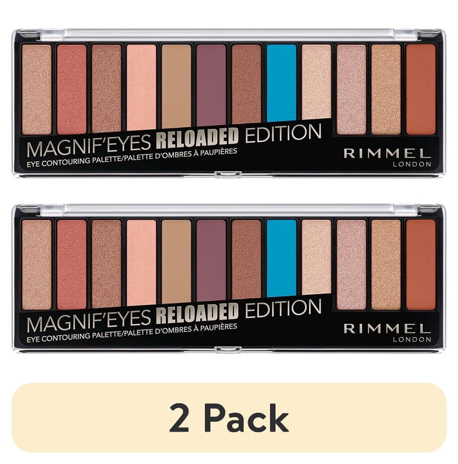 (2 pack) Rimmel London Magnif'Eyes Eyeshadow Palette, Reloaded, 0.5 oz