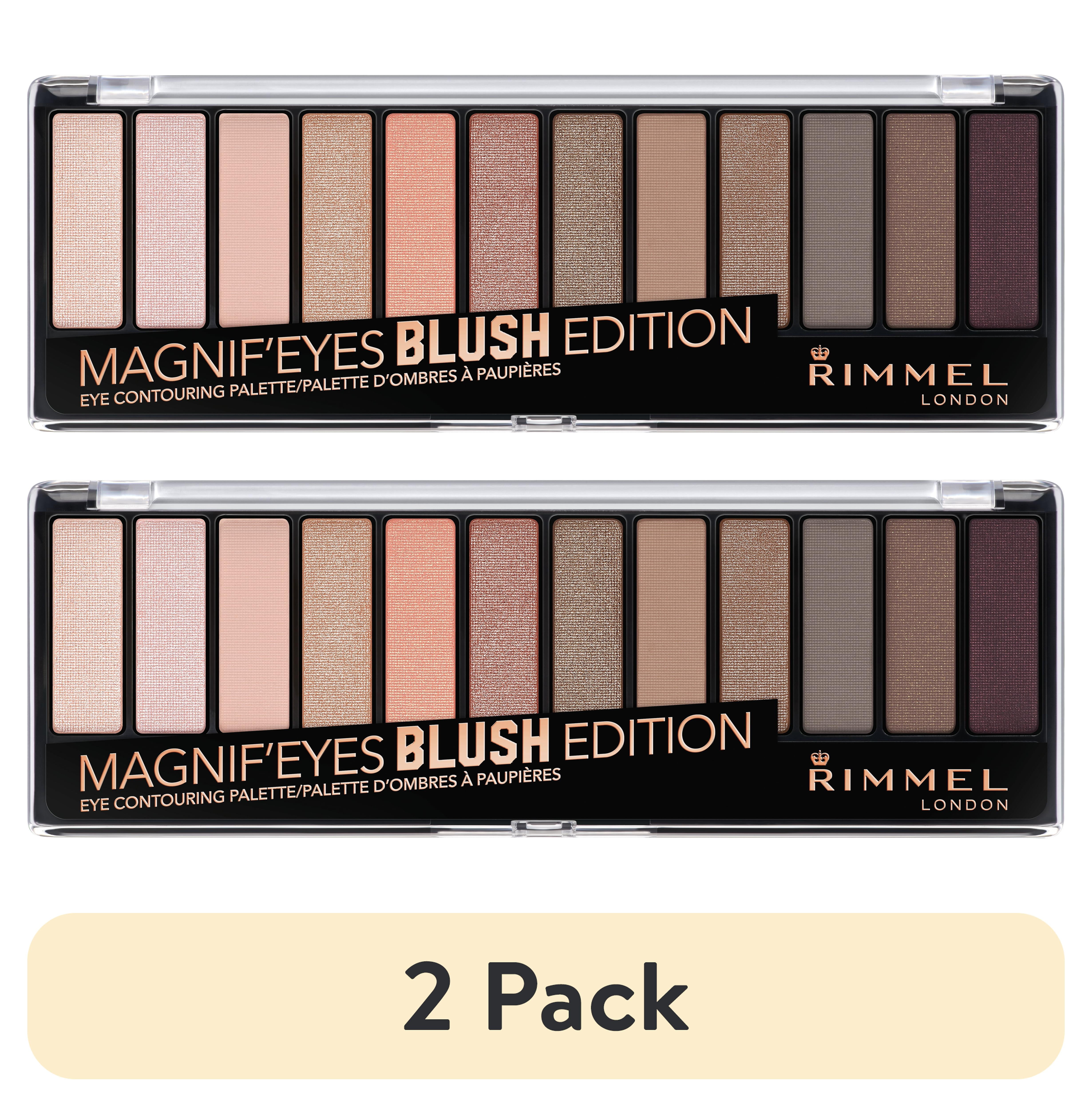 (2 pack) Rimmel London Magnif'eyes Eyeshadow Palette, Blush, 0.5 oz