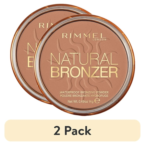 (2 pack) Rimmel London Natural Bronzer, Sunlight, 0.49 oz