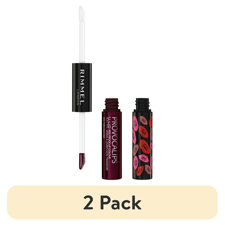 2 pack) Rimmel London Provocalips 16HR Kiss Proof Lip Colour