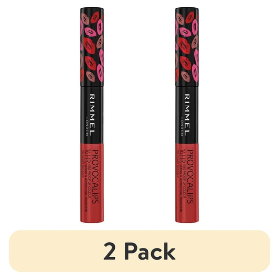 (2 pack) Rimmel Provocalips 16HR Kiss Proof Lip Colour, Heart Breaker