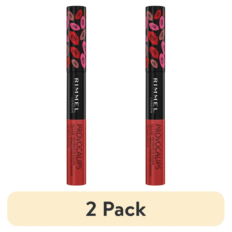 2 pack) Rimmel Provocalips 16HR Kiss Proof Lip Colour, Heart