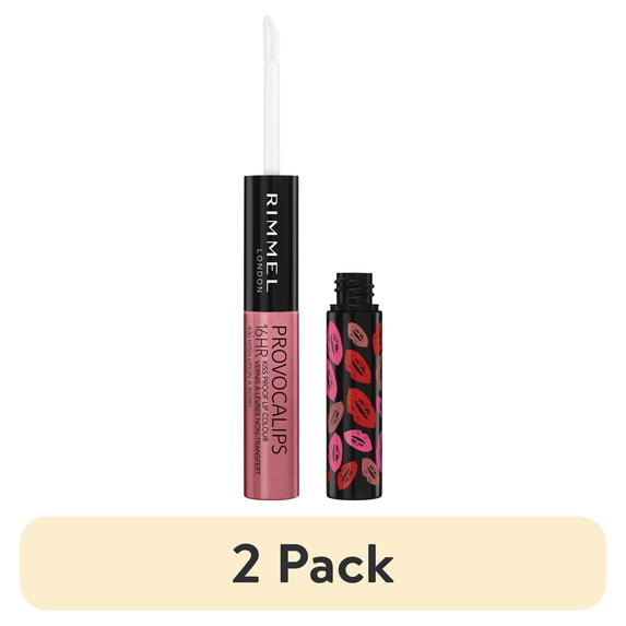 (2 pack) Rimmel London Provocalips 16HR Kiss Proof Lip Colour, Wish Upon a Berry, 0.14 oz