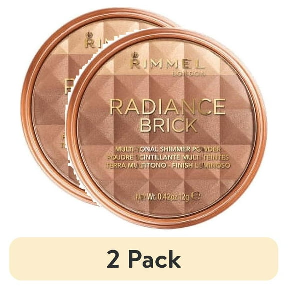 (2 pack) Rimmel London Radiance Bricks, Medium, 0.49 oz.