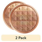 2 pack Rimmel London Radiance Bricks, Medium, 0.49 oz.