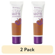 (2 pack) Rimmel London Stay Matte Liquid Foundation, Deep Mocha, 1 oz
