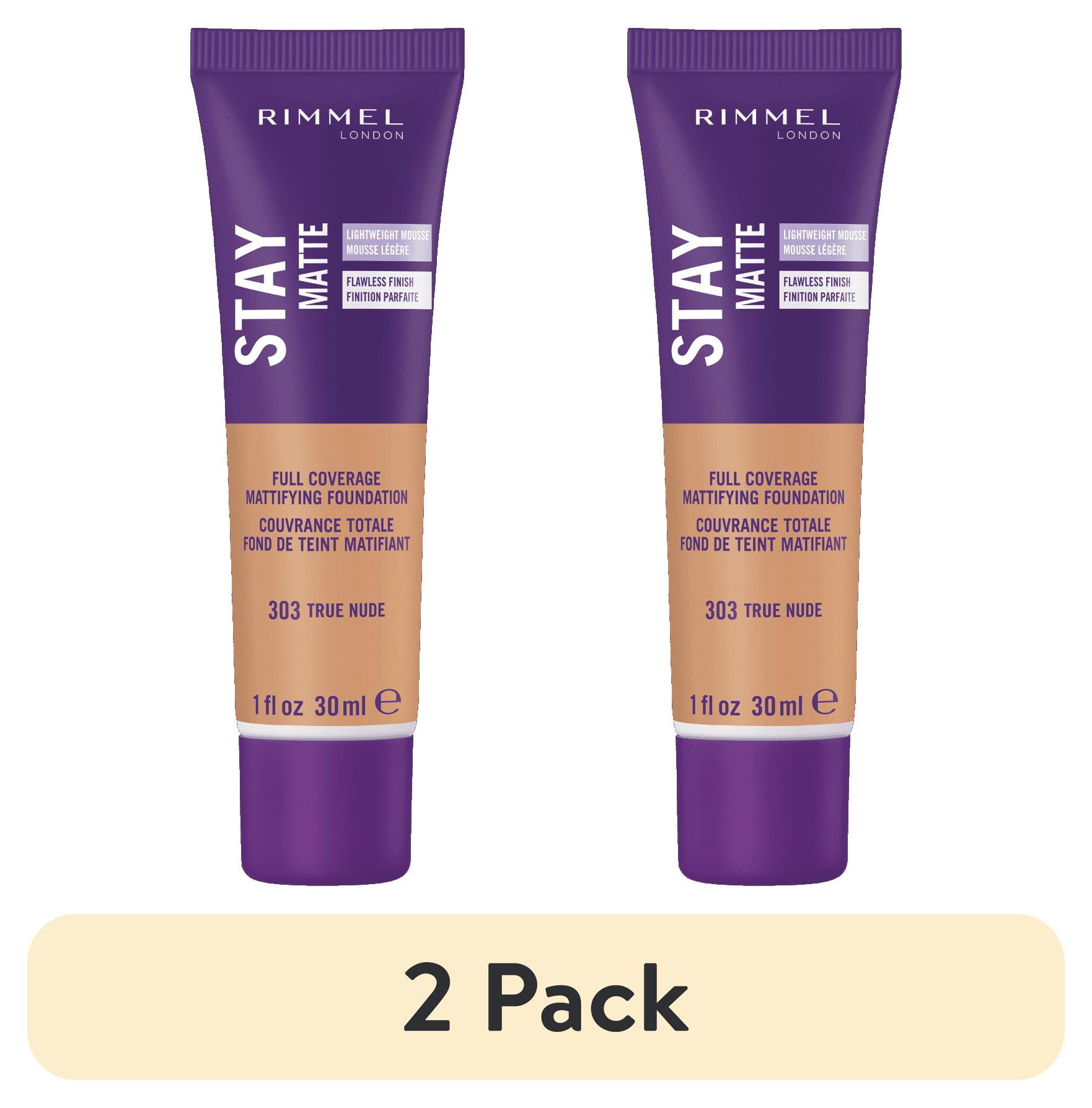 (2 pack) Rimmel London Stay Matte Liquid Foundation, True Nude, 1 oz