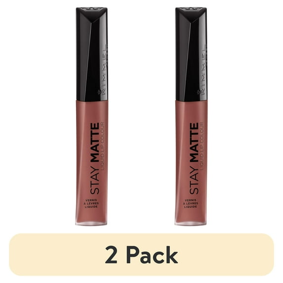 (2 pack) Rimmel London Stay Matte Liquid Lip Colour, Trouble Maker, 0.21 oz