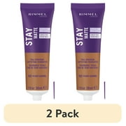 (2 pack) Rimmel London, Stay Matte Liquid Mousse Foundation, Warm Caramel, 30 ml