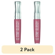 (2 pack) Rimmel Stay Glossy Lip Gloss, Bare Minimum