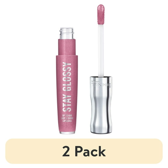 (2 pack) Rimmel Stay Glossy Lip Gloss, Cake for Breakfast