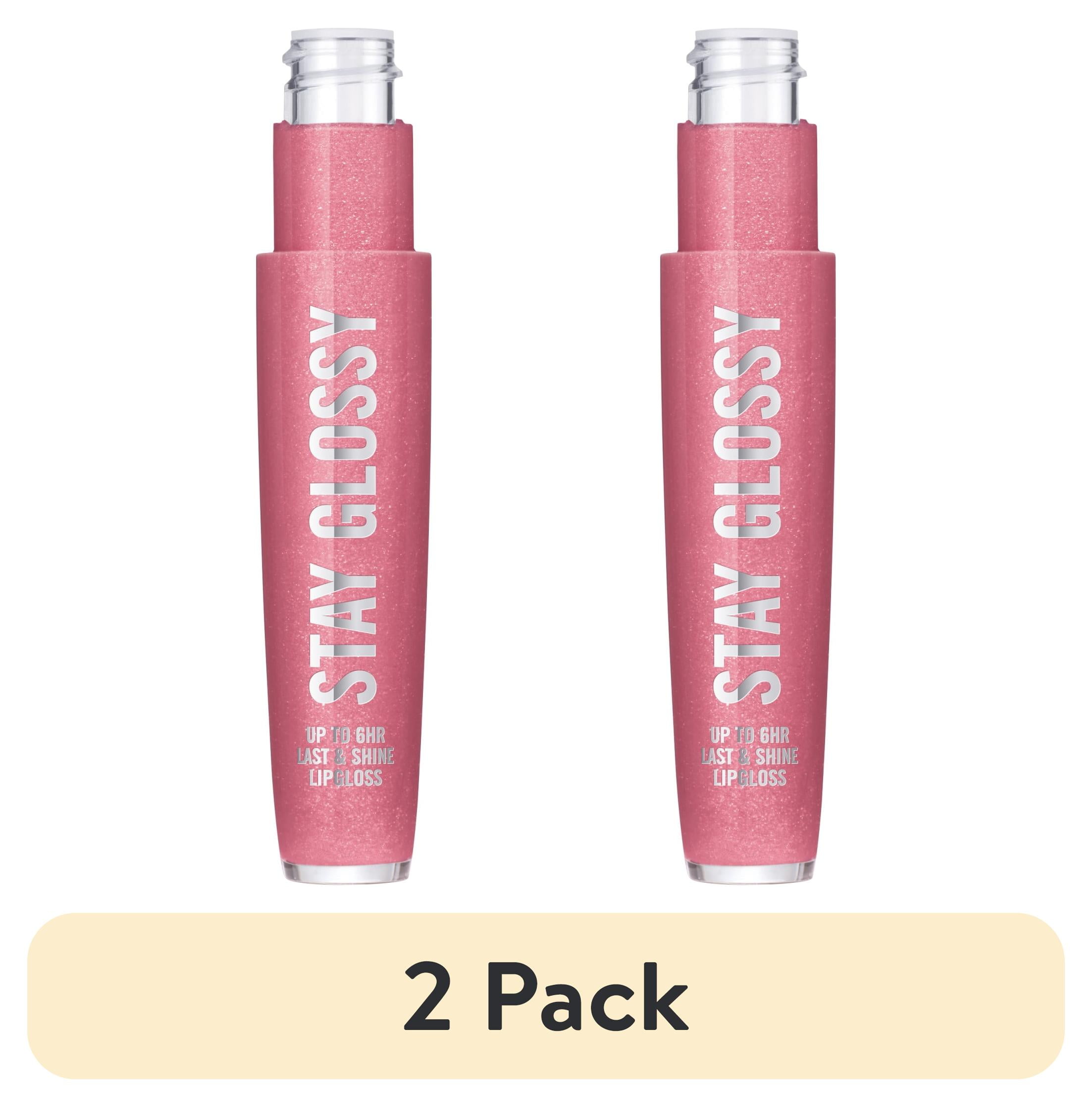 (2 pack) Rimmel Stay Glossy Lip Gloss, Flower Power, 0.18 oz
