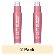 (2 pack) Rimmel Stay Glossy Lip Gloss, Flower Power, 0.18 oz
