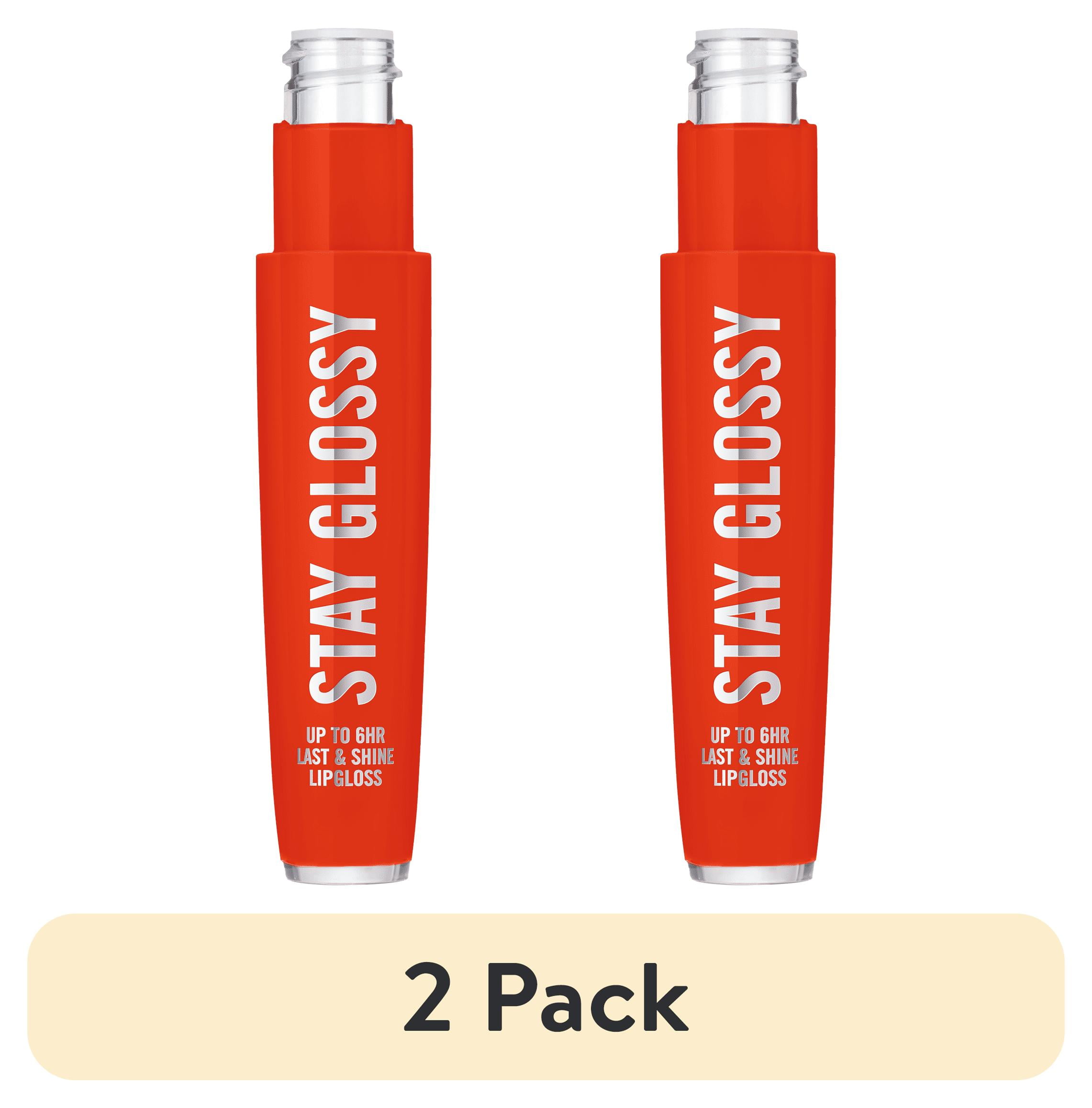 (2 pack) Rimmel Stay Glossy Lip Gloss, Going Viral 430, 0.18 fl oz