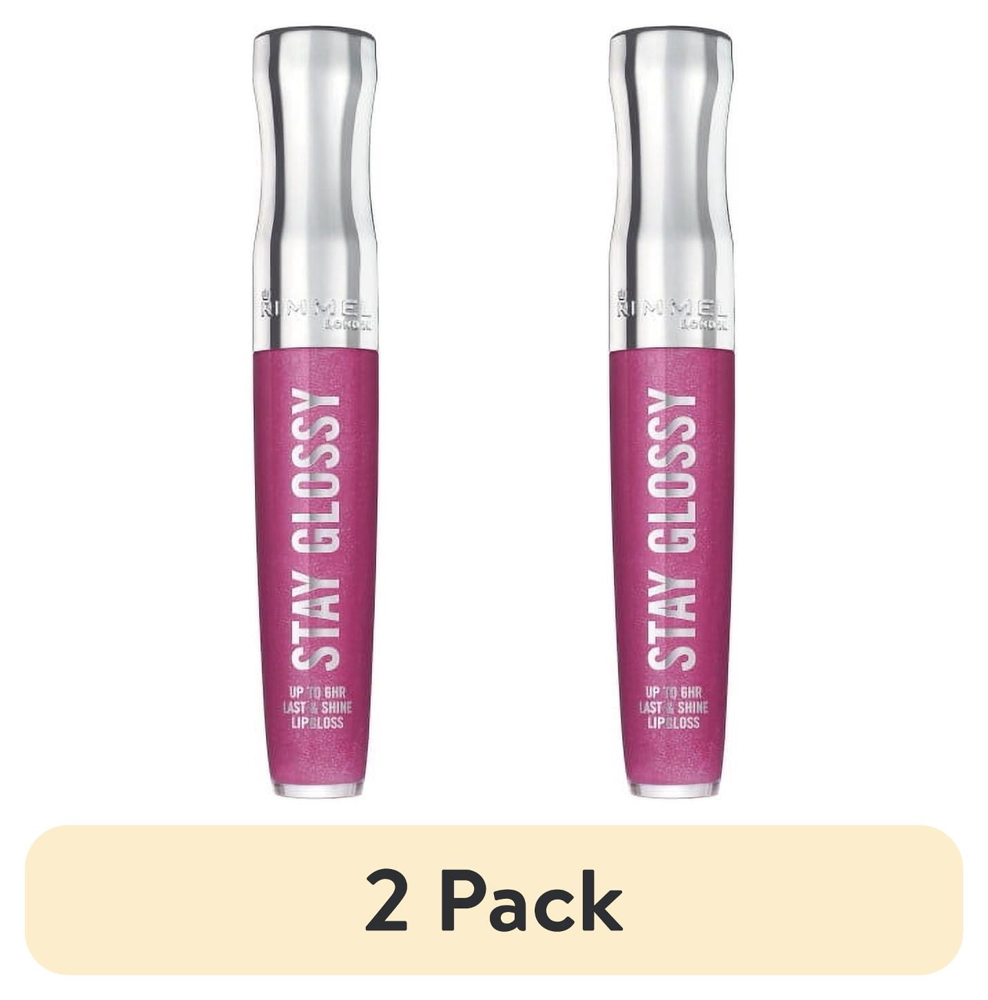 (2 pack) Rimmel Stay Glossy Lip Gloss, Grapevine Groove