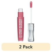 2 pack Rimmel Stay Glossy Lip Gloss, Stay My Rose, 0.18 oz