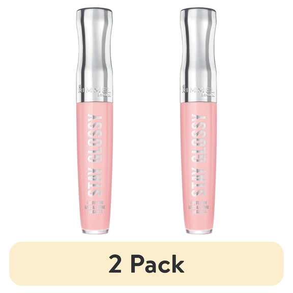 (2 pack) Rimmel Stay Glossy Lip Gloss, Sundae Best