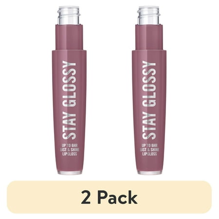 (2 pack) Rimmel Stay Glossy Lip Gloss, Tainted Love, 0.18 oz