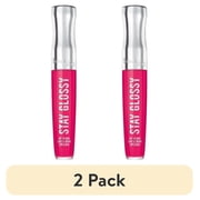 (2 pack) Rimmel Stay Glossy Lip Gloss, The Future is Pink