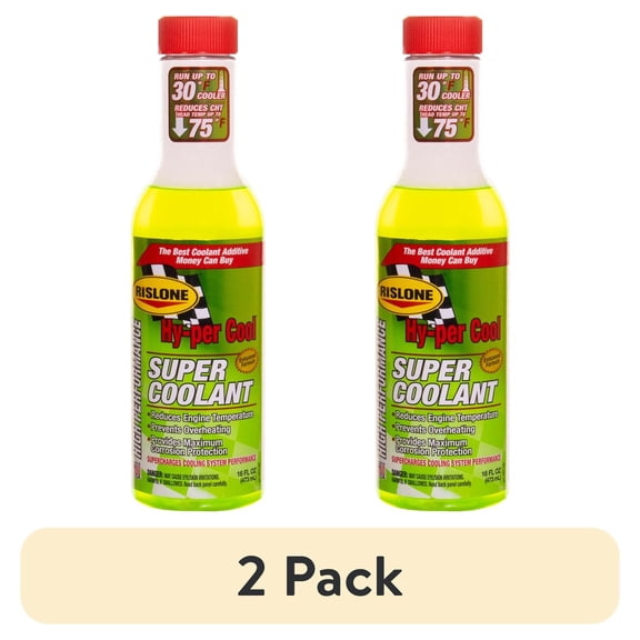 (2 pack) Rislone Hy-per Cool Super Coolant Antifreeze and Coolant, 16 oz