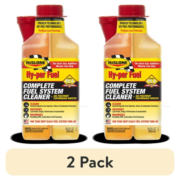 (2 pack) Rislone Hy-per Fuel 4700 Complete Fuel System Cleaner Gas Automotive Additive 16.9 oz