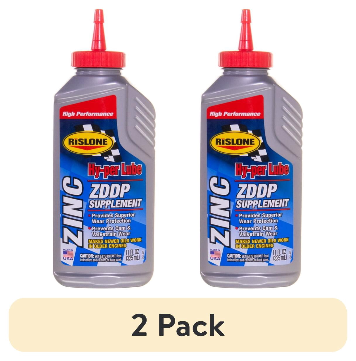 (2 pack) Rislone Hy-per Lube Zinc ZDDP Supplement, Automotive Additives, 11 oz