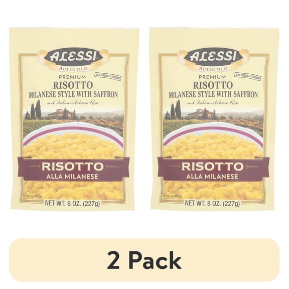 (2 pack) Risotto Alla Milanese Style With Saffron, 8 oz, 1 Pack