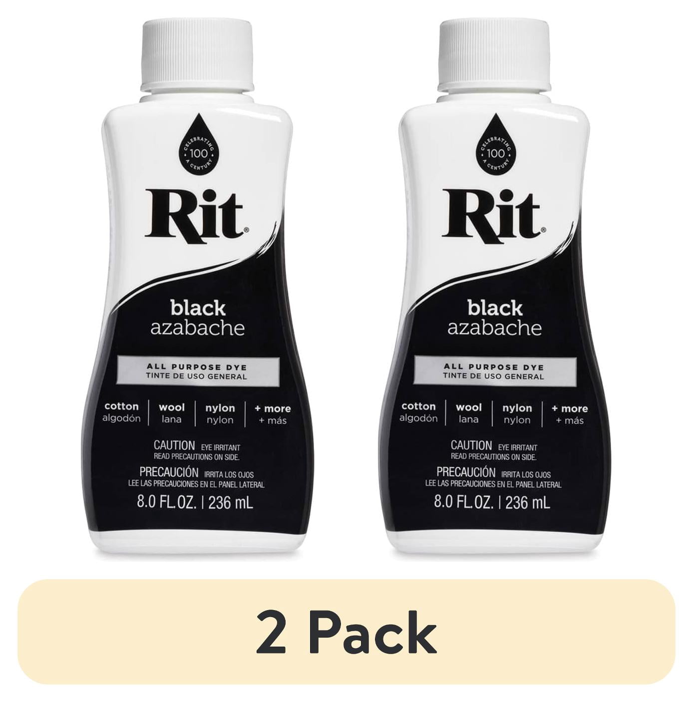 (2 pack) Rit, All Purpose Liquid Dye, Black, 8 fl oz