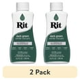 thumbnail image 1 of (2 pack) Rit All Purpose Liquid Dye, Dark Green, 8 fl oz, 1 of 14