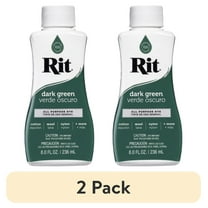 (2 pack) Rit All Purpose Liquid Dye, Dark Green, 8 fl oz