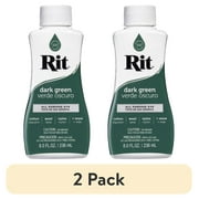 2 pack Rit All Purpose Liquid Dye, Dark Green, 8 fl oz