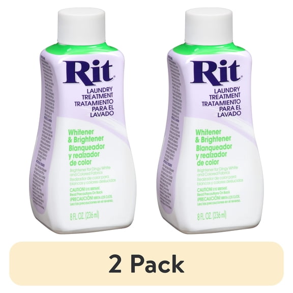 (2 pack) Rit Liquid Fabric Whitener, 8 Oz