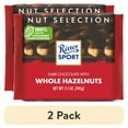 thumbnail image 1 of (2 pack) Ritter Sport Dark Chocolate Candy Bar with Crunchy Whole Hazelnuts – Authentic German Chocolate, Wrapped, 3.5 oz, 1 of 11