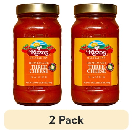 (2 pack) Rizzo's Malabar Inn Three Cheese Spaghetti Sauce, 24 oz