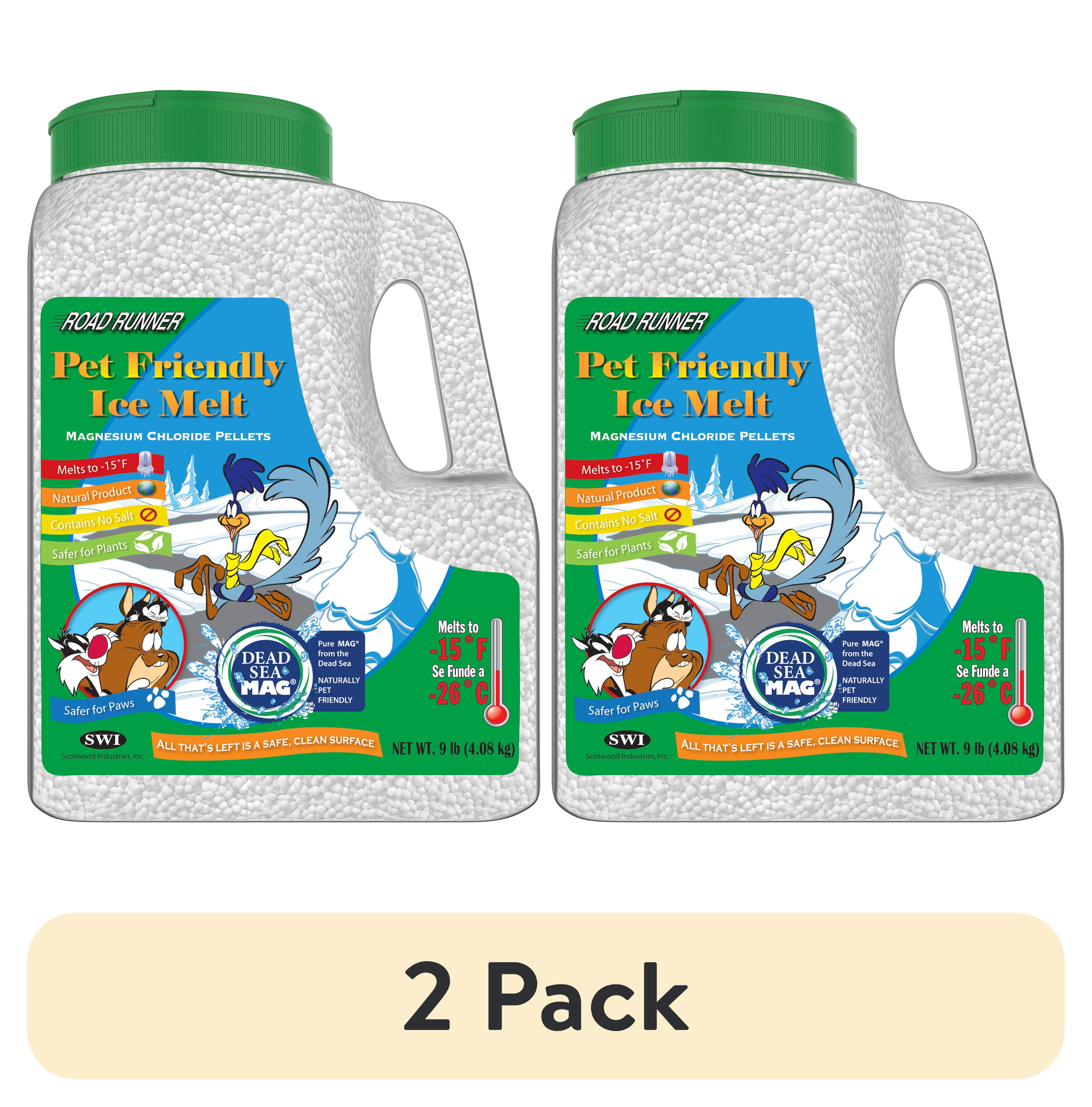 (2 pack) Road Runner Pet Friendly Ice Melt, 9lb Jug