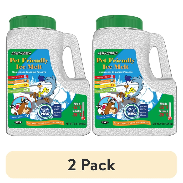 2 pack) Road Runner Pet Friendly Ice Melt, 9lb Jug - Walmart.com