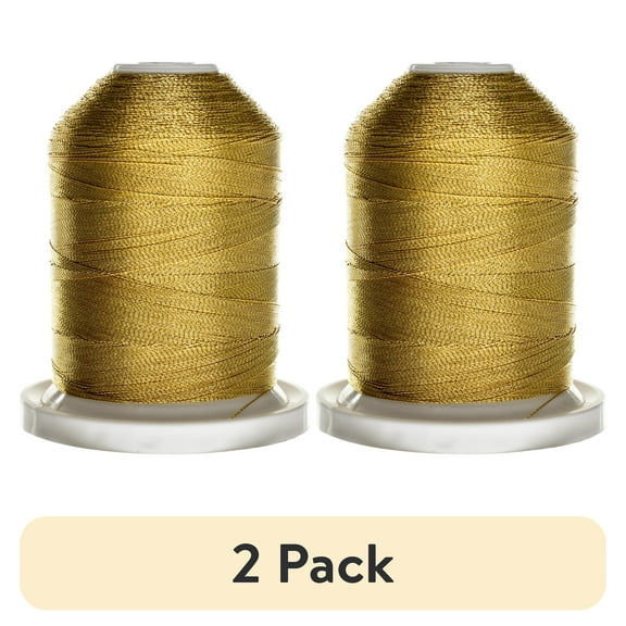 (2 pack) Robison-Anton J Metallic Thread 1,000yd-Gold