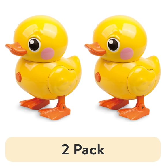 (2 pack) Robo Alive Junior Little Duck Battery-Powered Bath Toy by ZURU, for Child, Teens