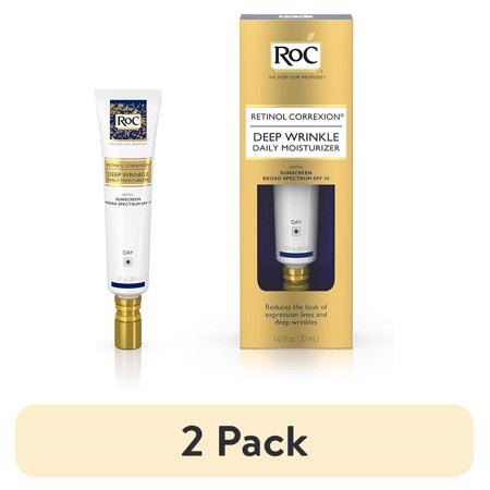 (2 pack) Roc Retinol Correxion Deep Wrinkle Daily Moisturizer - 1 oz
