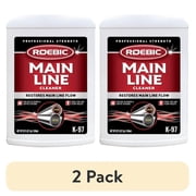 2 pack Roebic K-97 Liquid Main Line Drain Cleaner, Sewer and Septic System Clog Remover with Bacteria Enzymes, Safe for Bathroom Toilet, 32 Fl Oz