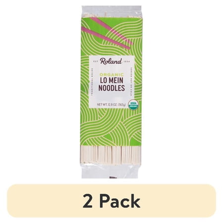 (2 pack) Roland Organic Lo Mein Noodles, 12.8 oz