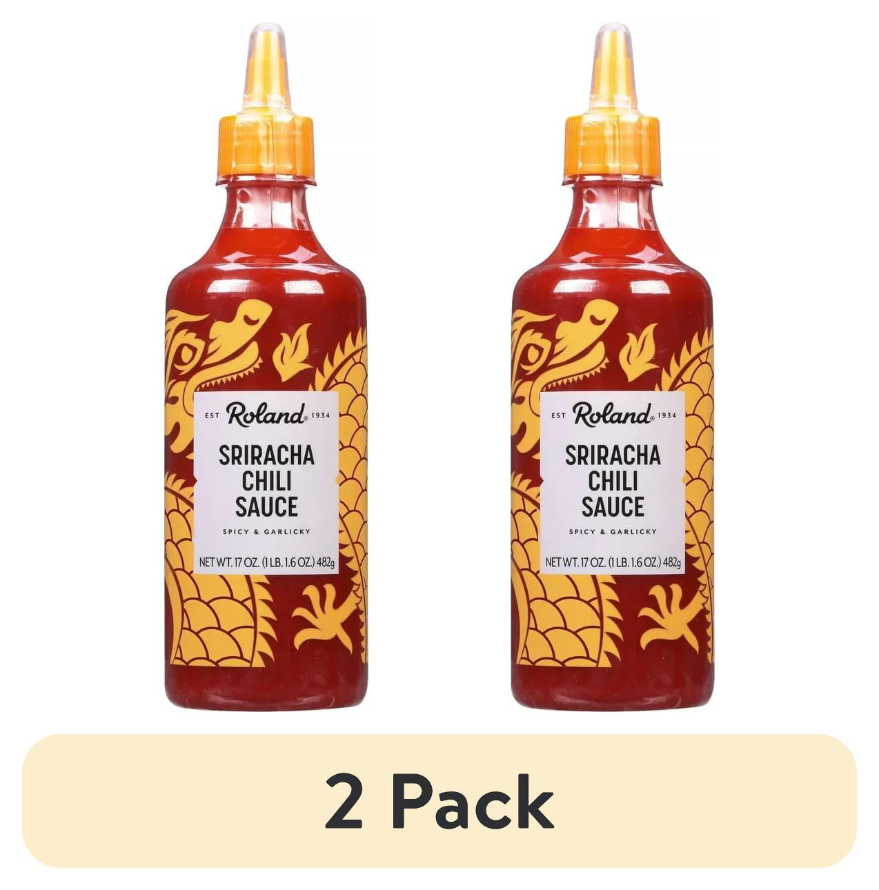 (2 pack) Roland Sriracha Chili Sauce, Allergens Not Contained, 17 Ounces