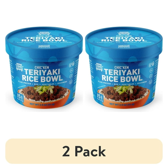 (2 pack) RollinGreens Teriyaki Protein Bowl, 2.5 oz, 1 Count