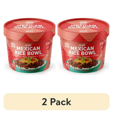 (2 pack) RollinGreens Plant-Based Mexican Rice Bowl, 2.5oz, 1 Count