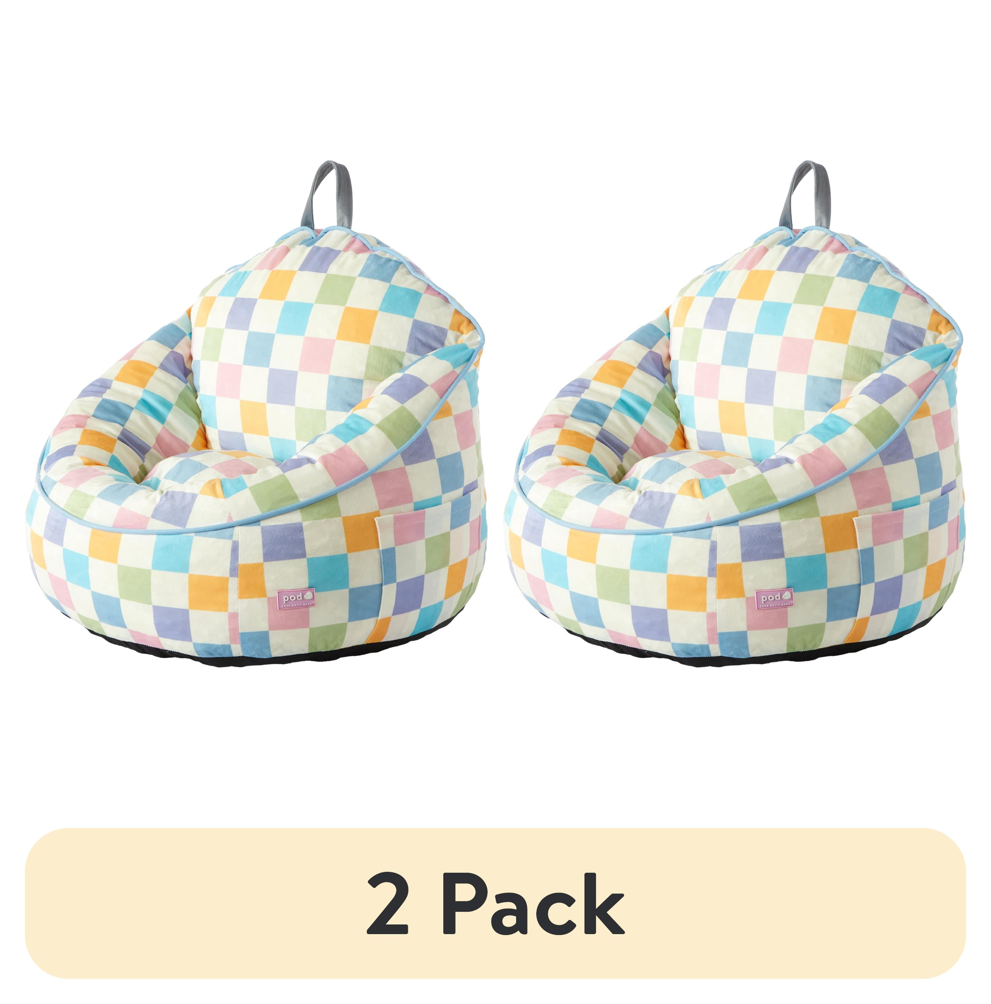 Room Revival Foam Bean Bag Chair - Kids Rainbow - Walmart.com