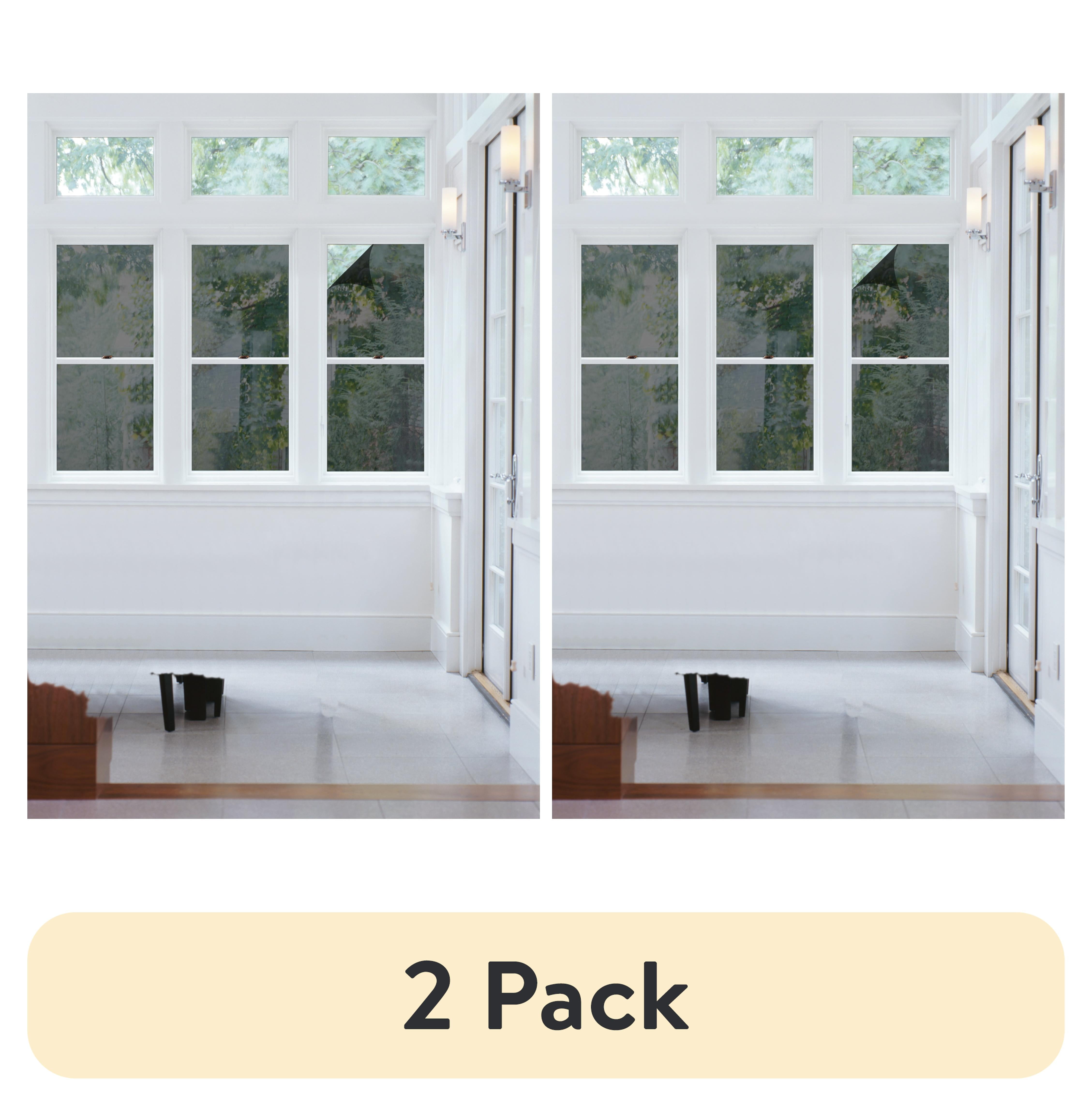 (2 pack) RoomMates 74" x 24" Heat Blocking One Way Mirror Tint Window Film
