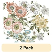 RoomMates Vintage Poppy Peel & Stick Wallpaper, 20.5 in x 18 ft, 30.75 Sq. ft