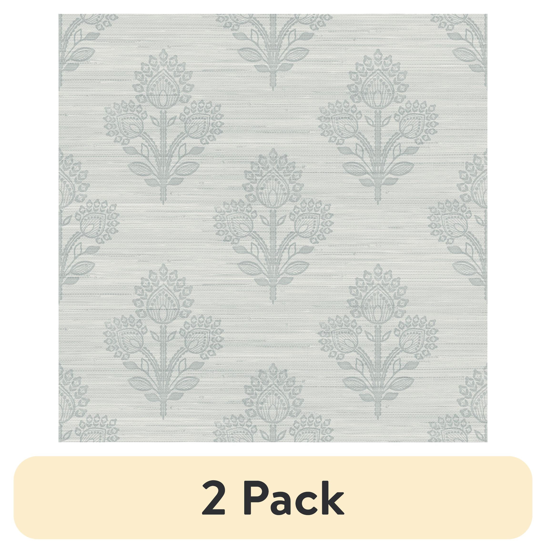 (2 pack) Roommates Studio Light Blue Auden Peel and Stick Wallpaper 30.75 Sq. ft