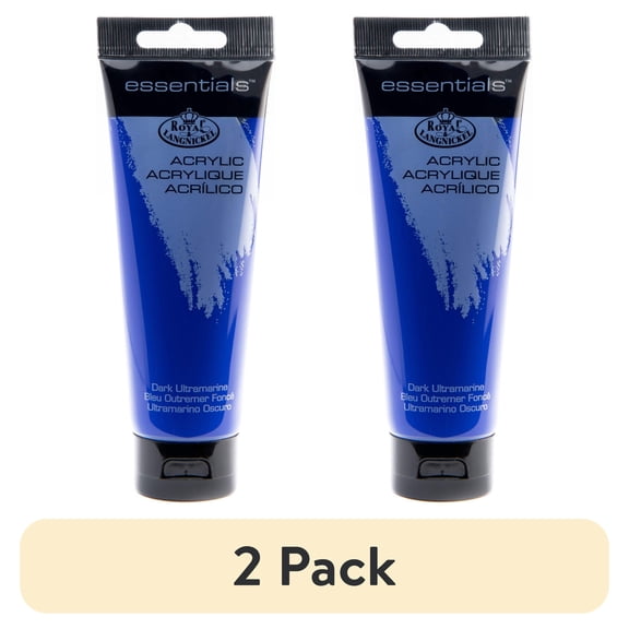 (2 pack) (2 pack) Royal & Langnickel Essentials 120 ml Dark Ultramarine Acrylic Artist Paint