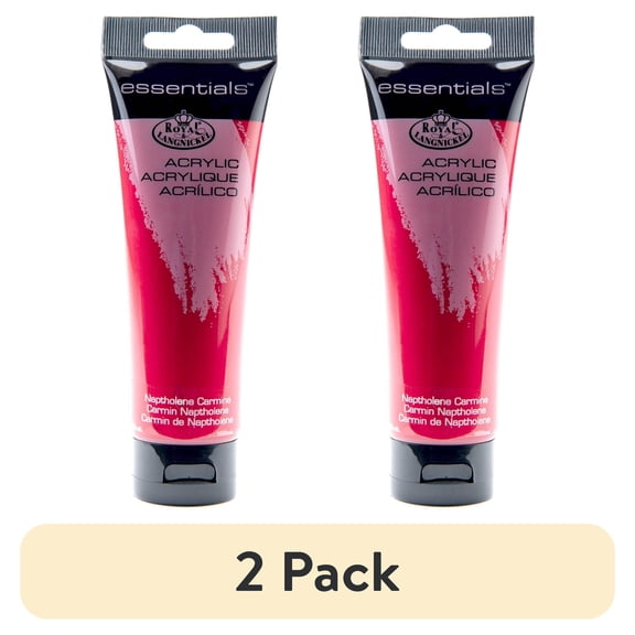 (2 pack) Royal & Langnickel Essentials 120ml Naptholene Carmine Acrylic Artist Paint